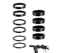 QYLNEX 10 Pièces 28.6 mm Entretoise de Potence de Vélo Ahead,2/3/5/10 mm Entretoise de Potence de Vélo en Aluminium,pour Réglage Jeu de Direction VTT, Vélo de Route, BMX, Fixie, Cyclisme Urbain