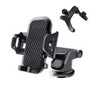 QYMIHQIGJ Support Téléphone Voiture pour Mazda 3 Type BM 2013-2017, [3 en 1Ventouse Ultra Puissante & Clip Stable] 360°Rotation Porte Telephone Voiture