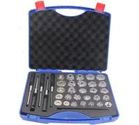 QYMLSH coupeur de siège de soupape 34 Kit D'outils De Réparation Automobile | Ensemble D'alésoirs Siège Soupape Pièces Outil Meule en Carbure Diamanté Pro