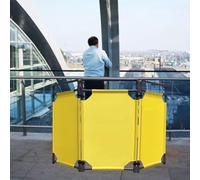 QYMYOZ Barrière de sécurité rétractable - Solution Portable et Extensible de contrôle des foules pour escaliers mécaniques et ascenseurs - Solution Durable et Facile à Utiliser