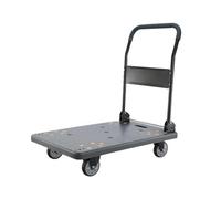 QYMYOZ Chariot de manutention Robuste à Plateau - Chariot Pliable et Portable sur Roues - Diable à Quatre Roues Ultra-Silencieux pour Un Transport et Un déplacement faciles