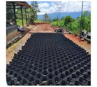 QYMYOZ Dalles de Gravier de 5 cm d'épaisseur pour la stabilisation d'allées et de Jardins ; système de géogrille pour pentes (3 x 4 m) ; Solution de renforcement de Sol Durable