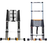 QYMYOZ Échelle télescopique Extra Haute, échelle télescopique rétractable Professionnelle avec Barre stabilisatrice, Roues et Charge 330 LB (Taille : 6,2 m/20,3 pi)