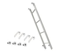 QYMYOZ Échelles, échelle de Remplacement pour lit Mezzanine Double avec 4 Crochets et Kits de vis, échelle de lit pour dortoir et Petite Maison, Facile à Installer/Blanc/2 m/47