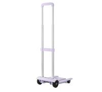 QYMYOZ Foldable Platform Cart with Wheels, 70kg Capacity, Lightweight & Portable, Ideal for Shopping, Moving, Camping, Travel - Purple Trolley