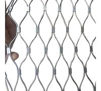 QYMYOZ Grillage en Acier Inoxydable 304 pour poulailler, Robuste et résistant, idéal pour la Protection des Animaux et du Jardin. Maille de 10 cm, 1 x 10 m.