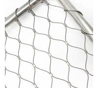 QYMYOZ Grillage métallique en Acier Inoxydable 304, Maille Flexible 10 x 10 cm pour Balustrade à câbles, barrière Anti-Animaux, clôture de Jardin Extensible, Protection de délim