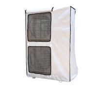 QYMYOZ Housse de Protection pour climatiseur extérieur, en Maille Polyester, sans Montage, avec Rabat, résistante aux intempéries et Durable, Compatible avec Les climatiseurs de