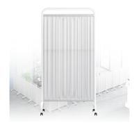 QYMYOZ Paravent médical Pliable à 1/2/3/4/5/6 Panneaux, séparateur de pièce, cloison temporaire de 1,80 m de Haut, pour Salle d'examen, hôpital, Maison de Retraite (Blanc, 5 pan