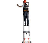 QYMYOZ Petit escabeau télescopique pour Grenier, Camping-Car et Bureau, échelle télescopique Pliante en Aluminium avec Barre stabilisatrice, Charge 150 kg (Taille : 2,25 m/7,5