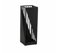 QYMYOZ Porte-Parapluie d'intérieur en métal avec Crochet et bac d'égouttage, Tube de Rangement Simple pour Porte-Parapluie, Noir