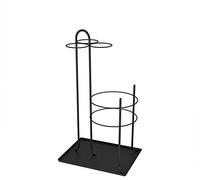 QYMYOZ Porte-parapluies Porte-parapluies Porte-parapluies Ménage Fer Art Hall Hall Porte-parapluies Pays Parapluie Seau Hôtel Étagère (Noir)