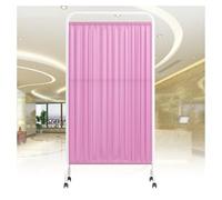 QYMYOZ Séparateur Mural autoportant à roulettes, paravent médical Portable, en Acier Inoxydable, Tissu Oxford, 1,8 m de Haut, Pliable et Mobile, pour Salon de beauté, Bureau, sa