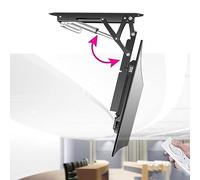 QYMYOZ Support d'écran, Support Mural pour téléviseur, Support de Montage pour téléviseur au Plafond - Support de téléviseur motorisé Rabattable de 0 à 85 °, Convient aux télévi