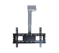 QYMYOZ Support Mural TV motorisé réglable au Plafond, pivotant et inclinable à 360°, jusqu'à 88 LB, 400 x 400 mm (900 mm)