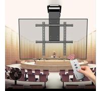 QYMYOZ Support TV motorisé pour téléviseurs de 50 à 90 Pouces, Support Mural Rabattable et dissimulé avec télécommande, Support TV à Levage Automatique, Taille réglable (250 à 6