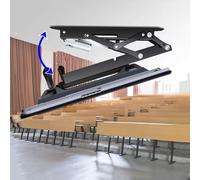 QYMYOZ Support TV motorisé Rabattable pour Montage au Plafond avec Fonction de Levage et de rabattement Automatique, idéal pour Les Grands écrans