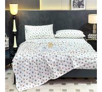Qynthra Parure de lit pour Chambre Enfant ou invités Motif Chiot ou Baies en Polyester brossé avec Drap Plat Drap Housse et 2 taies,Puppy,Twin