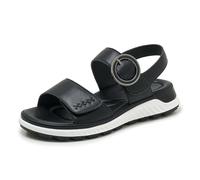 Qynthra Sandales Plateforme Confort Femme Bout Ouvert Slingback Sangle Réglable Absorption Chocs Décontracté Été Chaussures,Noir,40 EU