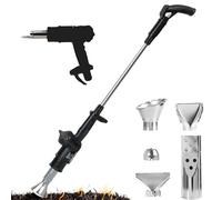 QYOEGSQ Désherbeur électrique 3 en 1,Pistolet à air Chaud, désherbant électrique,bâton de désherbage Thermique avec 5 Buses,désherbeur Thermique 650°C et Allume-feu for Barbecue(Black)
