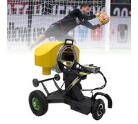 QYOEGSQ Lanceur Automatique de Ballons de Football, équipement d'entraînement au tir, autonomie de 3 h, Convient aux Ballons de Taille 4/5, Distance de Transmission jusqu'à 70 m(Black+Yellow)