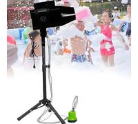 QYOEGSQ Machine à Mousse for Grande scène,Machine à Canon Mousse Effet scène 1000 W,fête 20㎡/Min,Angle réglable de 130°(Haut et Bas),Fabricant Bulles électrique extérieur(Black)