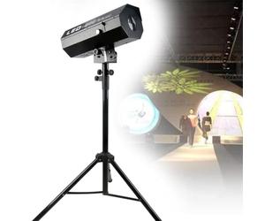 QYOEGSQ Projecteur de Suivi à LED, projecteur de Suivi de scène 200 W avec Support, projecteur LED DJ à Commande Manuelle, projecteur de scène à Commande Manuelle, Support à Ouverture réglable