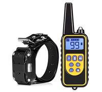 Qyoung Collier de Dressage de Chien à Distance 800m Étanche IP67 pour Tous Les Chiens de Taille, Collier Anti-aboiement de Chien, Collier de Dressage pour Vibrations Animales