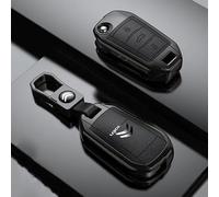 QYPLKJHG Coque de Clé de Voiture pour Citroen Berlingo M 2021-2023, Housse de Protection Coque Clé avec Porte-Clés Coque Boîtier Clef de Telecommande Cuir Étui de Clé Carte Auto Accessoires,B-2