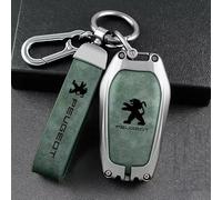 QYPLKJHG Coque de Clé de Voiture pour Peugeot 308 SW 2021-2023, Housse de Protection Coque Clé avec Porte-Clés Coque Boîtier Clef de Telecommande Cuir Étui de Clé Carte Auto Accessoires,A-6