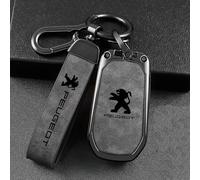 QYPLKJHG Coque de Clé de Voiture pour Peugeot 308 SW 2021-2023, Housse de Protection Coque Clé avec Porte-Clés Coque Boîtier Clef de Telecommande Cuir Étui de Clé Carte Auto Accessoires,B-7