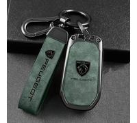 QYPLKJHG Coque de Clé de Voiture pour Peugeot 308 SW 2021-2023, Housse de Protection Coque Clé avec Porte-Clés Coque Boîtier Clef de Telecommande Cuir Étui de Clé Carte Auto Accessoires,B-1