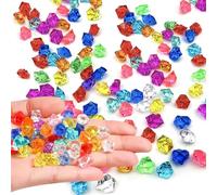 QYRDBGY Lot de 1200 pierres décoratives en acrylique pour enfants - Petites pierres décoratives - Pour décoration de vase, décoration de fête