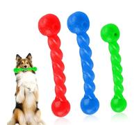 QYRDBGY Lot de 2 jouets à lancer pour chien - En caoutchouc - Spirale - Durable - Jouet à lancer - Jouet à mâcher pour chien - Soin buccal pour petits, moyens et grands chiens