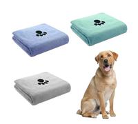 QYRDBGY Lot de 3 serviettes pour chien - 75 x 35 cm - En microfibre - Extra absorbantes - Pour chiens de petite, moyenne et grande taille ou autres animaux domestiques