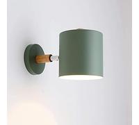 QYRKYP E27 Appliques Murales Support Moderne Applique Murale Applique Décorative Pour Couloir Couloir Chevet Salon Réglable Lampe de Lecture En Métal,Vert,Envoyer L'Ampoule