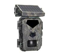 Qyrugcxs 1 PCS Mini700 24MP Caméra de Chasse Caméra de Suivi IR Extérieur Étanche IP65 Recherche sur Les Animaux Sauvages avec Panneaux Solaires