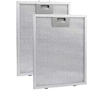 Qyrugcxs 2 Pièces Filtres de Hotte de Cuisine Filtre D'Aération D'Extracteur en Métallique 320X260mm Hottes de Cuisine Filtre à Graisse de Hotte de Cuisinière