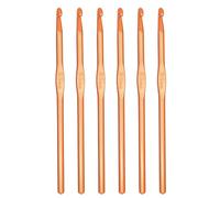 Qyrugcxs Ensemble de 6 Crochets à Tricoter Supérieurs en Aluminium, Légers, Durables et Lisses. Kit D'Aiguilles à Tricoter de 5,5 Mm, Taille Américaine I (Taille 9).