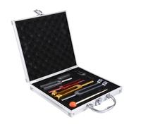 Qyrugcxs Ensemble de Diapasons (128 Hz 256 Hz 512 Hz 1024 Hz 2048 Hz 4096 Hz) avec Marteau de Diapason pour la Guérison Sonore, Outils de Vibrations Sonores Durables et Faciles à Utiliser