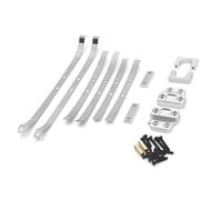 Qyrugcxs pour MN 1/12 MN82 LC79 RC Pièces de Rechange de Voiture en Métal Amélioré Kit de Fixations à Ressort pour Essieu Arrière Argent