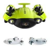 QYSEA FIFISH V6 Drone sous-Marin avec Fonction de Suivi de la tête + boîtier VR + câble 100 m + Bobine + Carte SD 64 Go