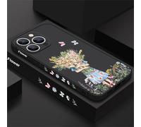 QYSFriday Coque pour iPhone 15 Pro Max - Coque de téléphone à motif coloré mignon de bébé - Coque de protection intégrale en silicone souple et fine - Housse de protection intégrale antichoc - Noir