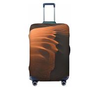 QYUHBNS Housse de valise élastique avec imprimé dunes de sable, lavable, légère, tendance (S-XL), Noir , L