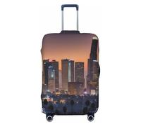 QYUHBNS Housse de valise élastique imprimée Los Angeles Skyline - Lavable, légère, tendance (S-XL), Noir , M