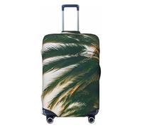 QYUHBNS Housse de valise élastique imprimée palmiers Los Angeles, lavable, légère, tendance (S-XL), Noir , S