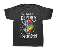 QYUIPEXE Funny Psyched Psychology Major Student T Shirts Black XXL