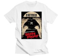 QYUIPEXE Mod.4 Death Proof Stuntman Mike Car Skull Quentin Tarantino Retro Vintage Movie Driving School Camiseta T-Shirt White S