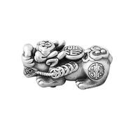 QYVHGJUAB Perle d'espacement en argent antique - ample for la fabrication de bijoux, accessoires bracelet à breloques richesse, bonne chance for femmes et hommes, taille M(Large)