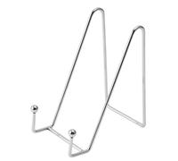 QYWT Supports d'assiettes pour Affichage, Support d'image de Table en métal, Support d'assiette de chevalet pour Photos, Images, Assiette décorative et Art de Table,Argent